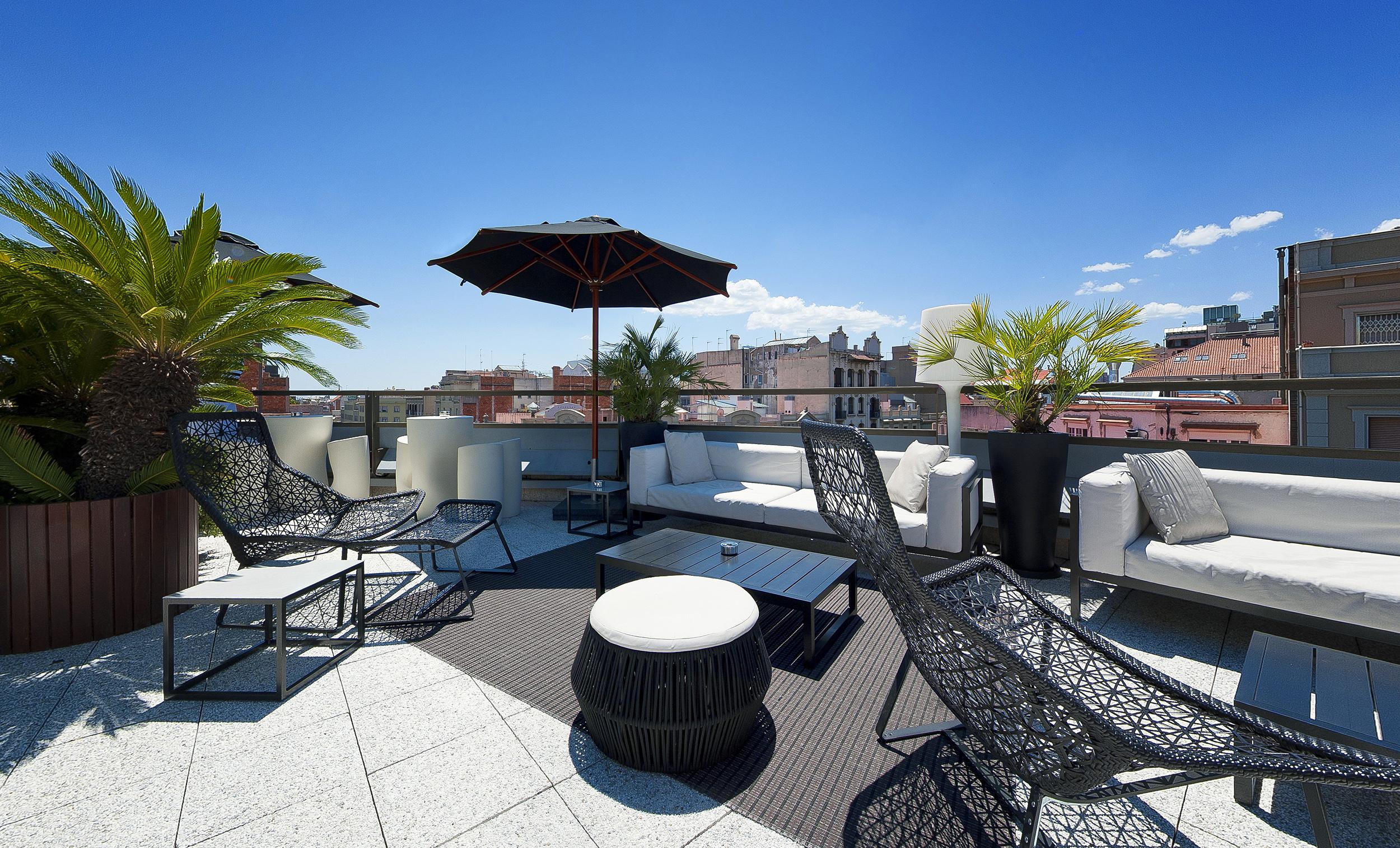 Claris Hotel & Spa Gl, A Small Luxury Hotel Of The World Barcelona Exteriér fotografie Rooftop