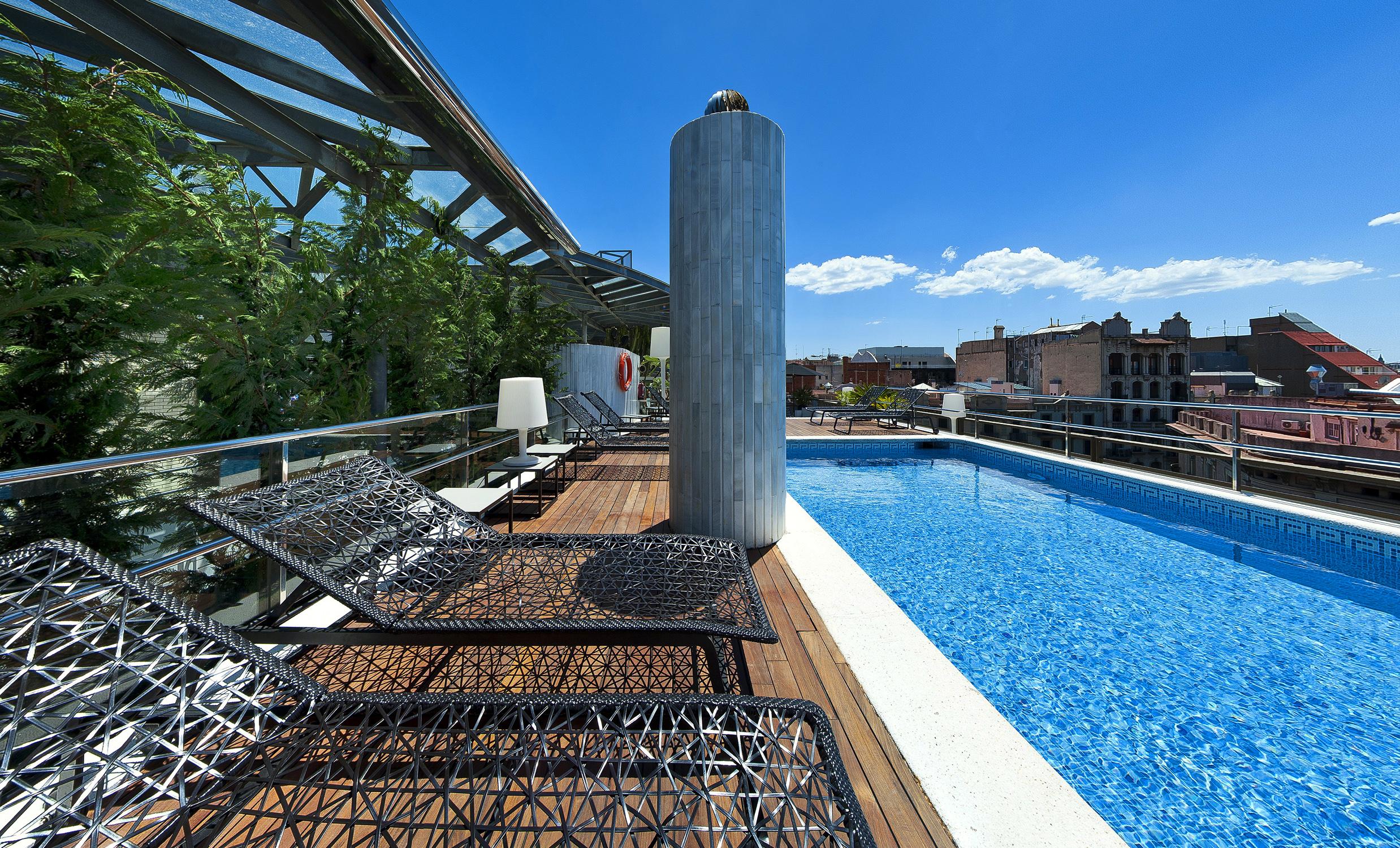 Claris Hotel & Spa Gl, A Small Luxury Hotel Of The World Barcelona Exteriér fotografie Rooftop pool